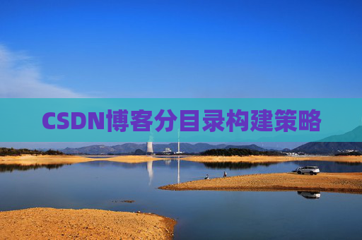 CSDN博客分目录构建策略
