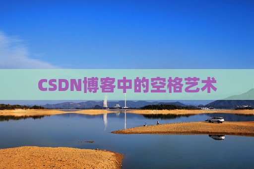 CSDN博客中的空格艺术